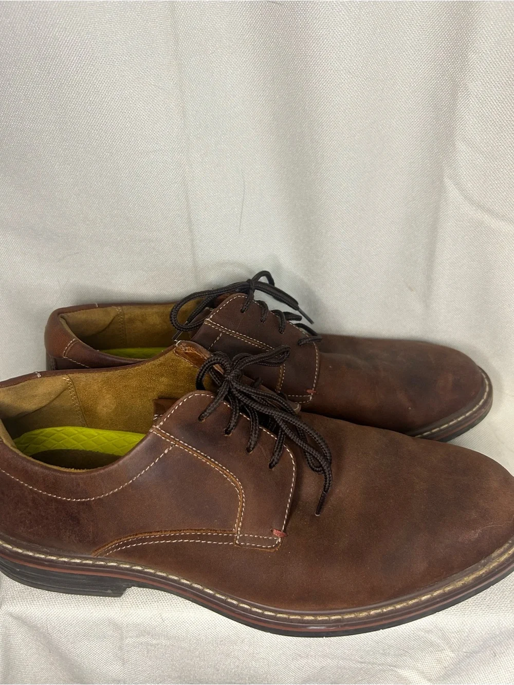 Florsheim Men’s Brown Suede Leather Oxford Norwalk Dress Shoes‎ Preppy Business